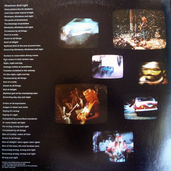 Joni Mitchell : Shadows And Light (2xLP, Album, Gat)