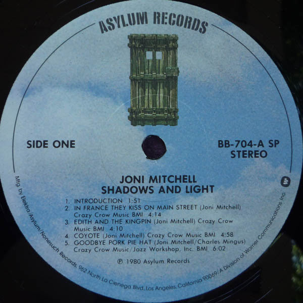 Joni Mitchell : Shadows And Light (2xLP, Album, Gat)