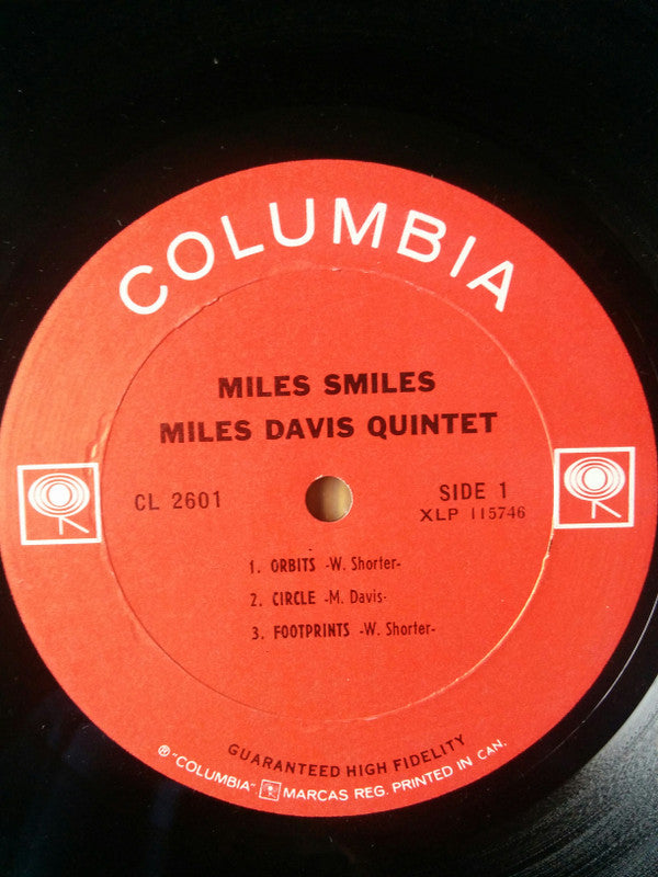 The Miles Davis Quintet : Miles Smiles  (LP, Album, Mono)