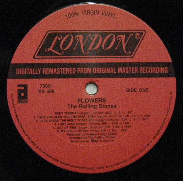 The Rolling Stones : Flowers (LP, Comp, RM)