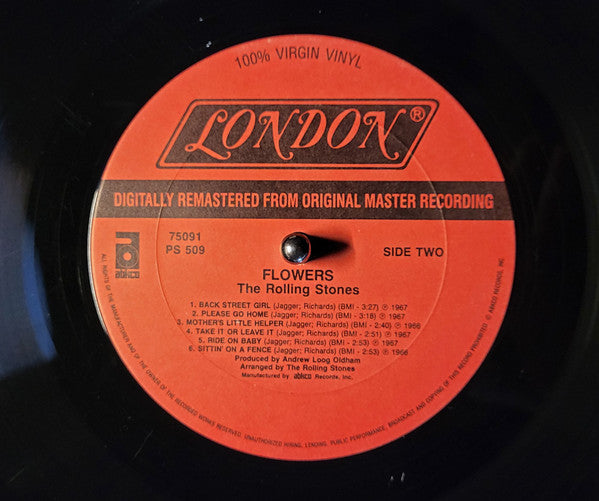 The Rolling Stones : Flowers (LP, Comp, RM)