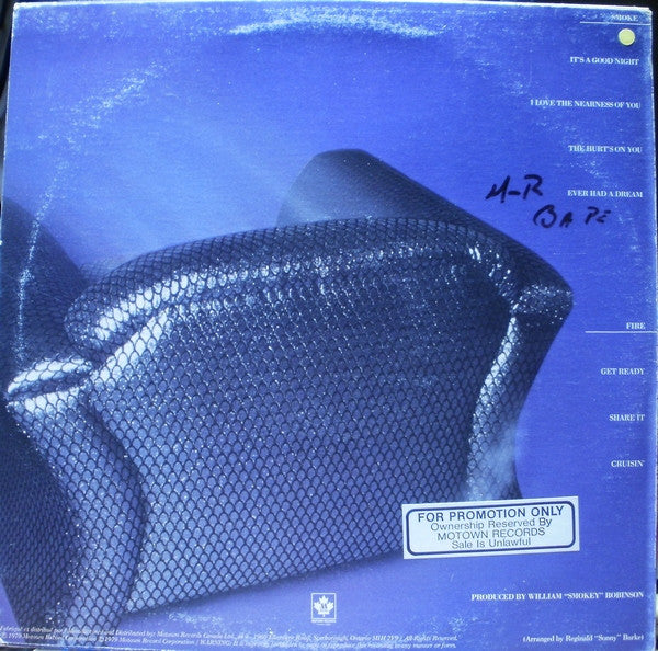 Smokey Robinson : Where There's Smoke... (LP, Album, D.J)