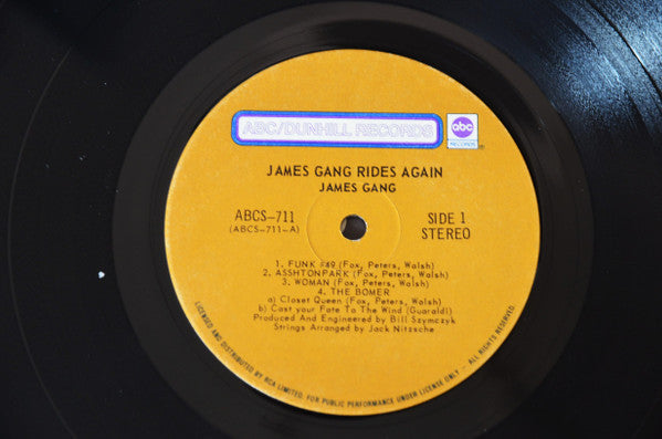 James Gang : James Gang Rides Again (LP, Album, Gat)