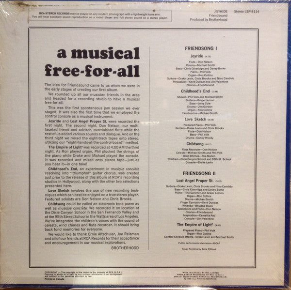 Friendsound : Joyride (LP, Album)