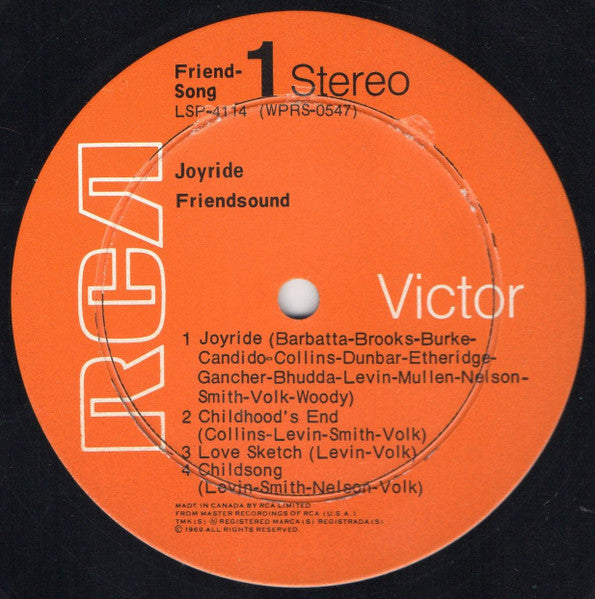 Friendsound : Joyride (LP, Album)