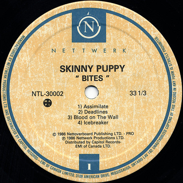 Skinny Puppy : Bites (LP, Album, RE)