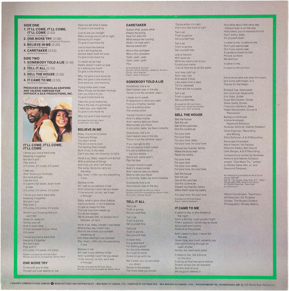Ashford & Simpson : Come As You Are (LP, Album)