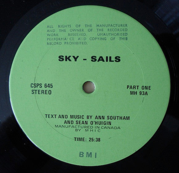 Ann Southam & Sean O'Huigin : Sky Sails (LP)