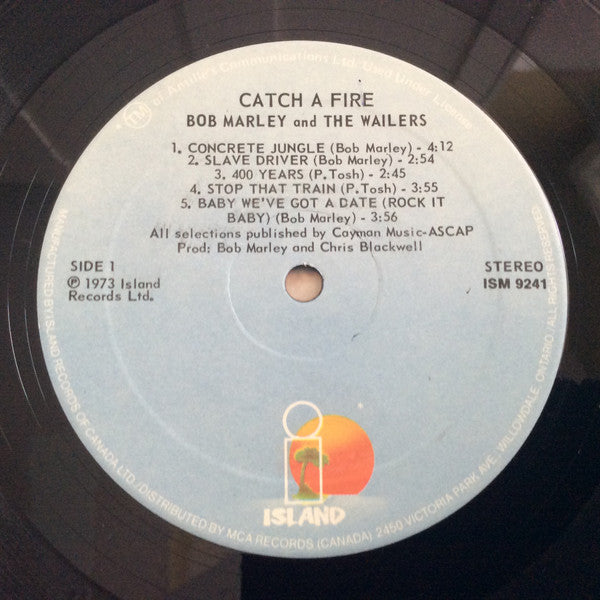 Bob Marley & The Wailers : Catch A Fire (LP, Album, RE)