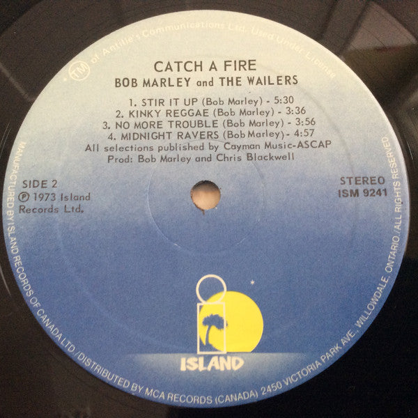 Bob Marley & The Wailers : Catch A Fire (LP, Album, RE)