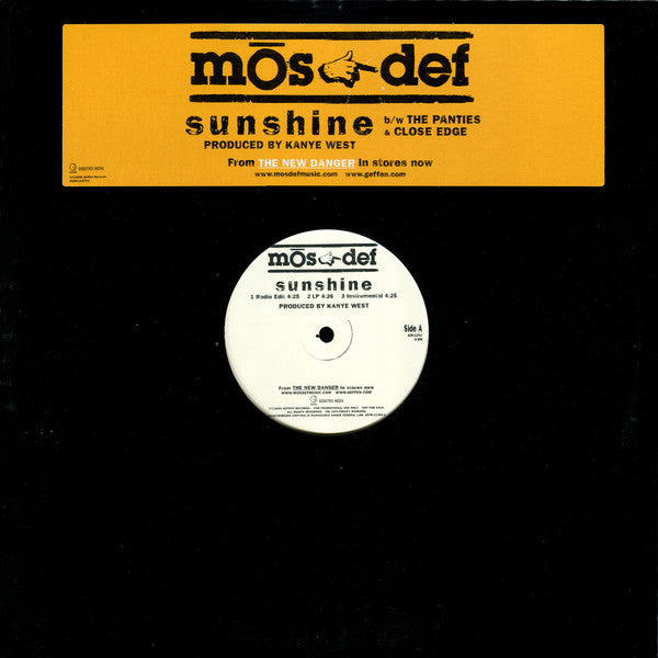 Mos Def : Sunshine (12", Promo)
