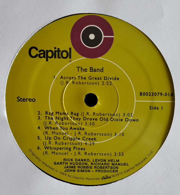 The Band : The Band (LP, Album, RE, RM)
