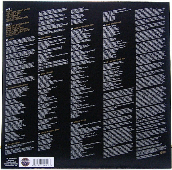 Amy Winehouse : Back To Black (LP, Album)