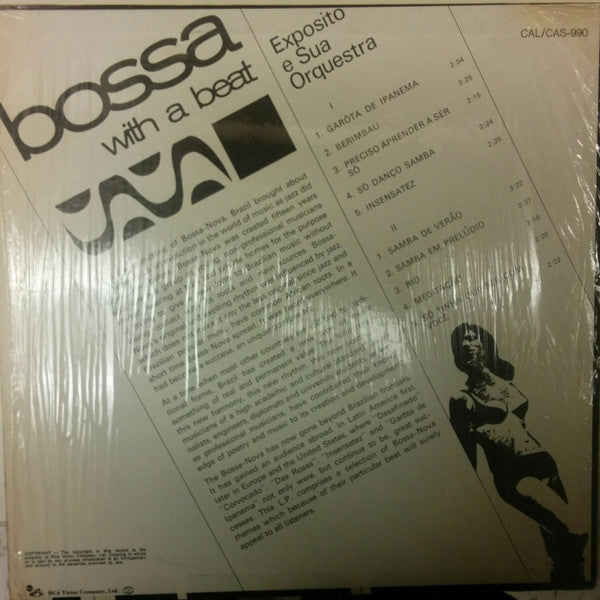 Expósito E Sua Orquestra : Bossa With A Beat (LP, Album, Mono, RE)