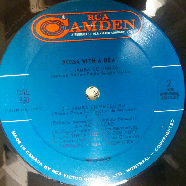 Expósito E Sua Orquestra : Bossa With A Beat (LP, Album, Mono, RE)