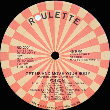 Poison / Camouflage (5) : Get Up And Move Your Body / You've Got The Power (12")