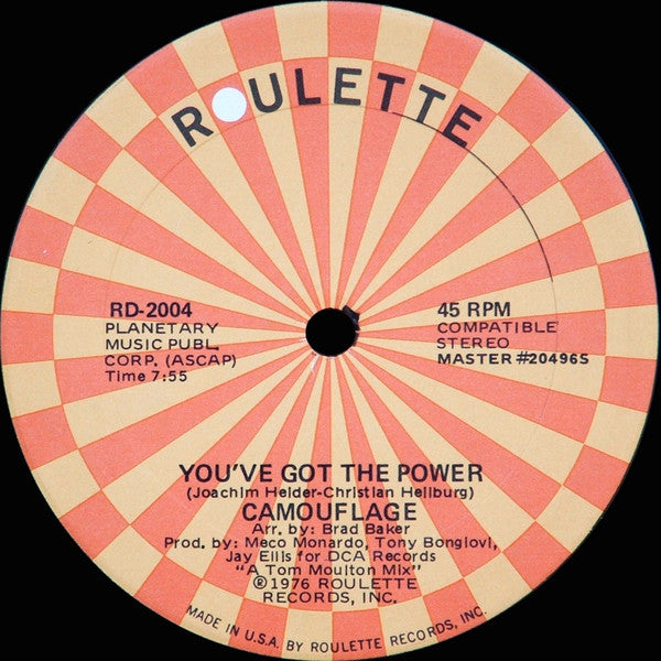 Poison / Camouflage (5) : Get Up And Move Your Body / You've Got The Power (12")