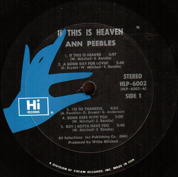 Ann Peebles : If This Is Heaven (LP, Album)