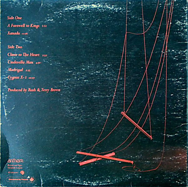 Rush : A Farewell To Kings (LP, Album, Gat)