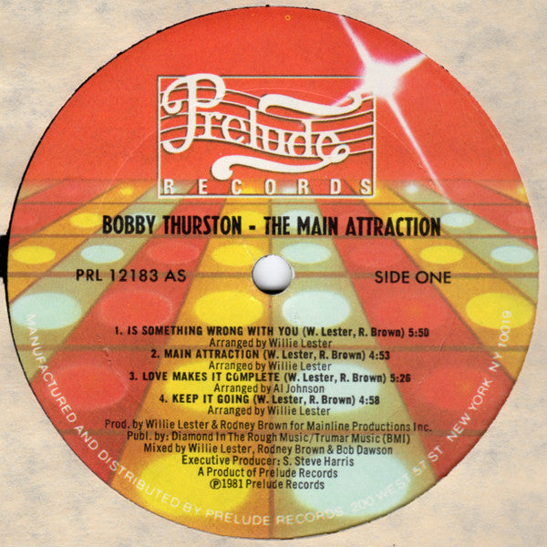 Bobby Thurston : The Main Attraction (LP, Album)