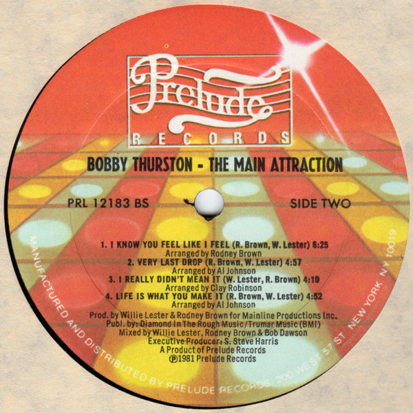 Bobby Thurston : The Main Attraction (LP, Album)