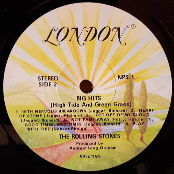 The Rolling Stones : Big Hits (High Tide And Green Grass) (LP, Comp, RE)
