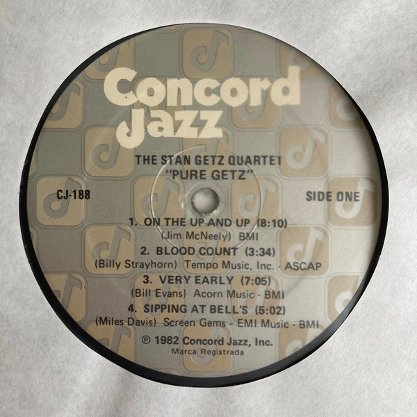 Stan Getz Quartet : Pure Getz (LP, Album)