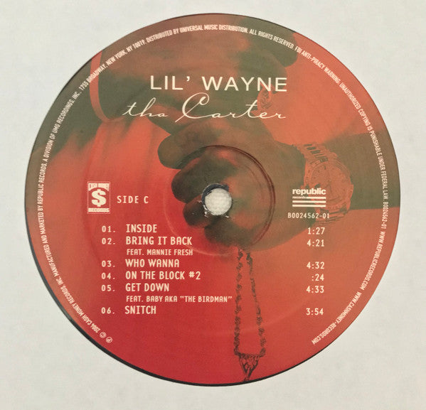 Lil Wayne : Tha Carter (2xLP, Album, Ltd, RE, Len)