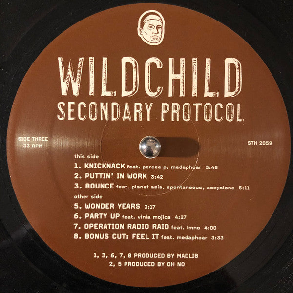 Wildchild (2) : Secondary Protocol (2x12", Album, Promo)