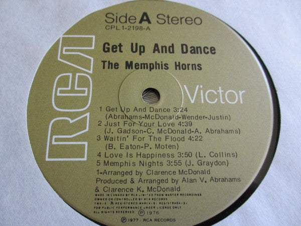 The Memphis Horns : Get Up & Dance (LP, Album)