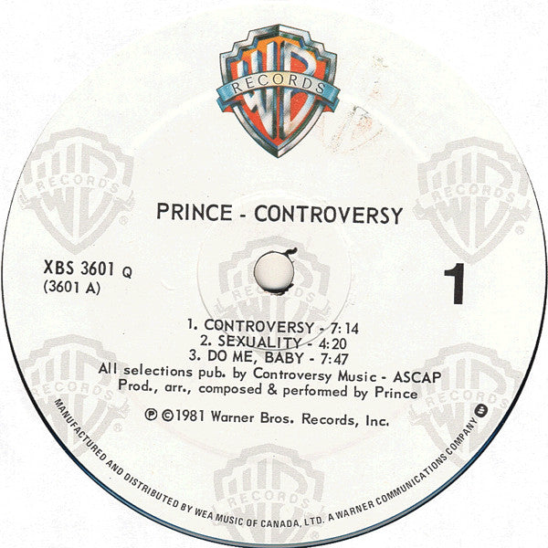 Prince : Controversy (LP, Album, RE)
