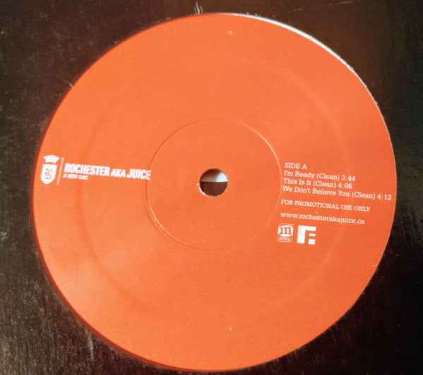 Rochester (3) Aka Juice (111) : New Day / This Is It / We Don't Believe You  (12", Promo)