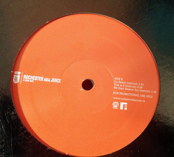 Rochester (3) Aka Juice (111) : New Day / This Is It / We Don't Believe You  (12", Promo)
