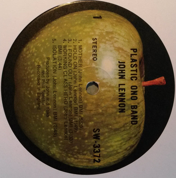 John Lennon & The Plastic Ono Band : John Lennon / Plastic Ono Band (LP, Album)