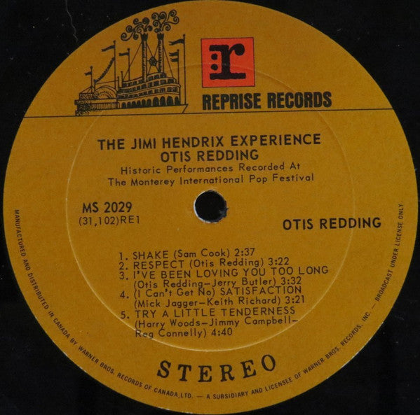 Otis Redding / The Jimi Hendrix Experience : Historic Performances Recorded At The Monterey International Pop Festival (LP, Album)