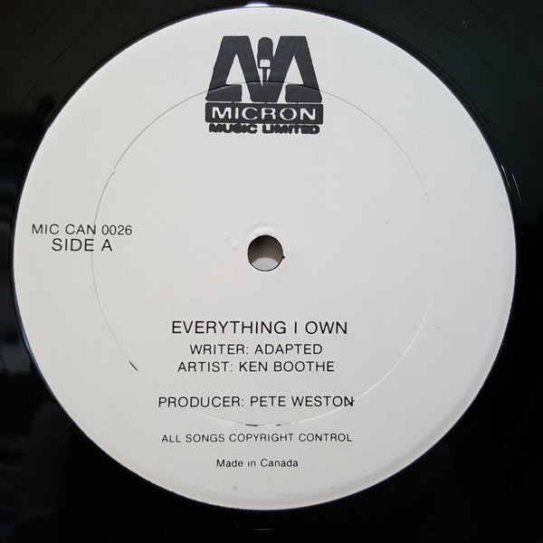 Ken Boothe, Chalawa : Everything I Own (12")