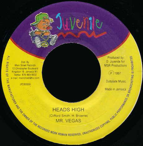 Mr. Vegas : Heads High (7")