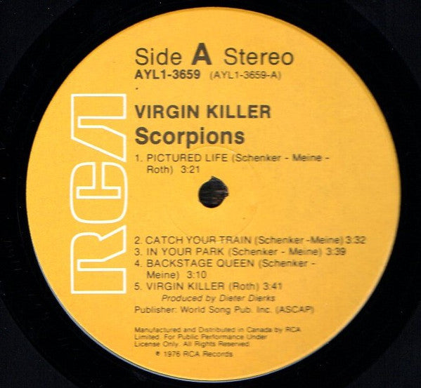 Scorpions : Virgin Killer (LP, Album, RE)
