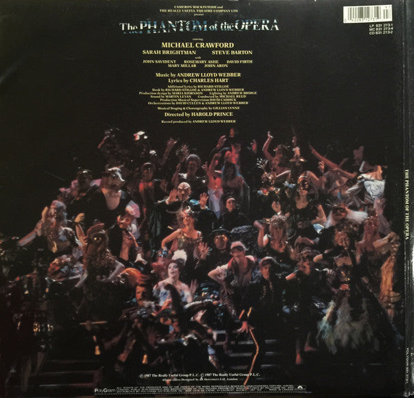 Andrew Lloyd Webber : The Phantom Of The Opera (2xLP, Album, Gat)