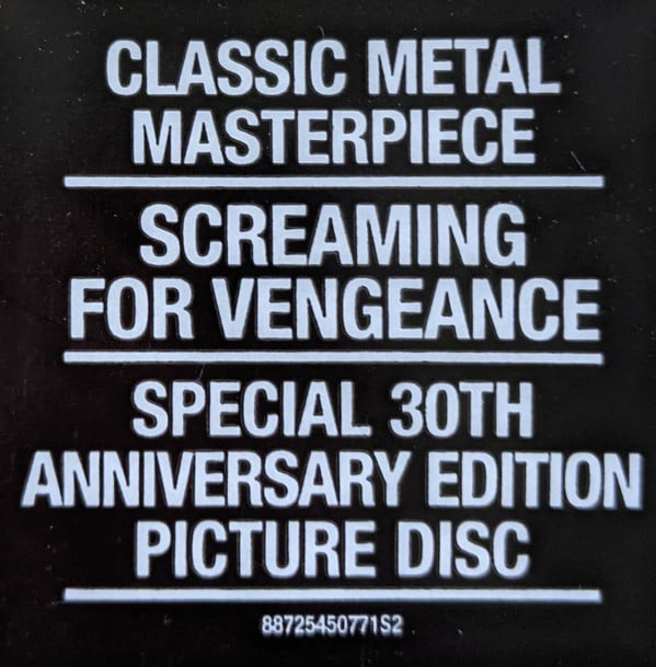 Judas Priest : Screaming For Vengeance (LP, Album, Pic, RE, 30t)