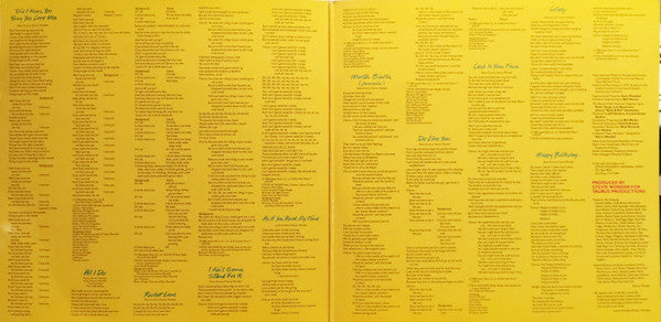 Stevie Wonder : Hotter Than July (LP, Album, Gat)