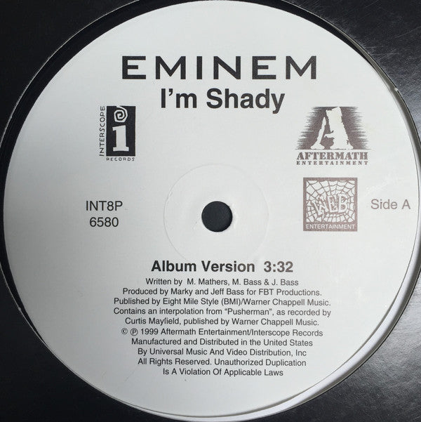 Eminem : I'm Shady (12", Single)