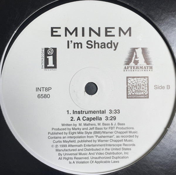 Eminem : I'm Shady (12", Single)