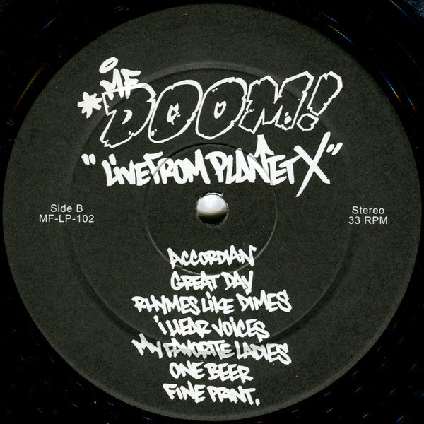 MF Doom : Live From Planet X (LP)