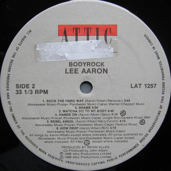 Lee Aaron : Bodyrock (LP, Album)