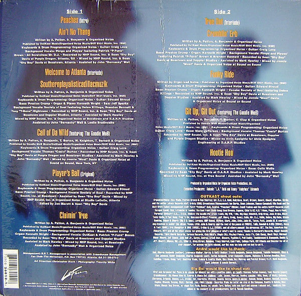 OutKast : Southernplayalisticadillacmuzik (LP, Album)