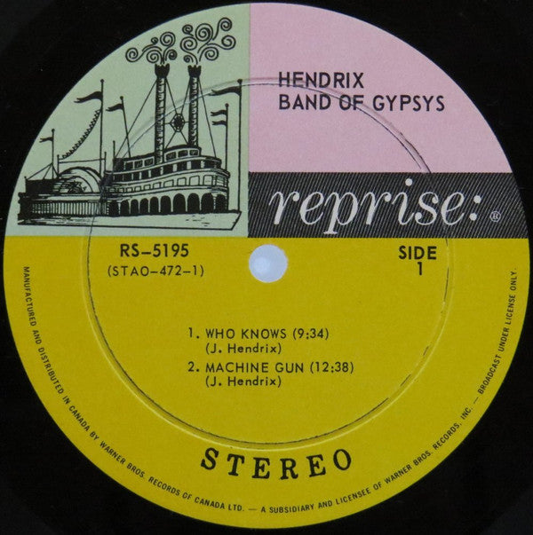 Jimi Hendrix : Band Of Gypsys (LP, Album, Gat)