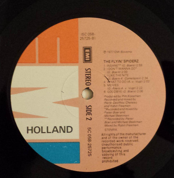 The Flyin' Spiderz : The Flyin' Spiderz (LP, Album)