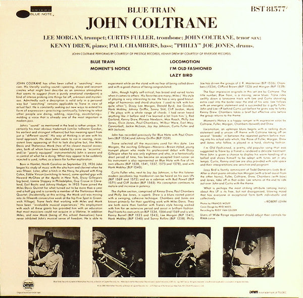 John Coltrane : Blue Train (LP, Album, M/Print, RE, RM, DMM)