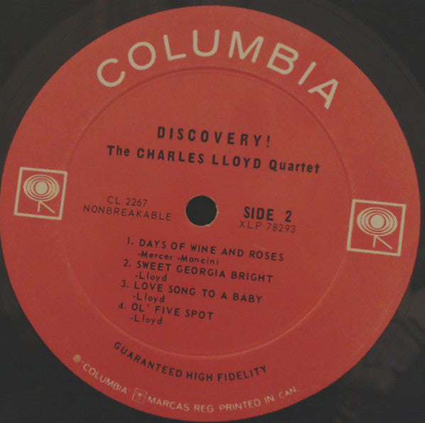 Charles Lloyd : Discovery! (LP, Album, Mono)